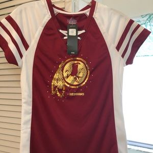 Womens Redskins Sexy Jersey , maroon & white
